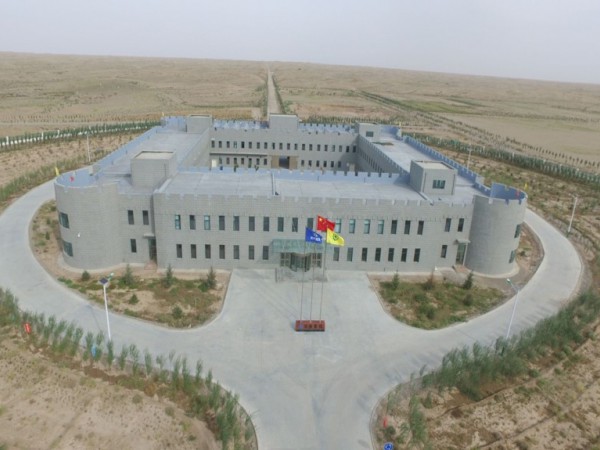 中国绿色碳汇基金会调研甘建投工程与生物治沙试验基地 中国绿色碳汇基金会调研甘建投工程与生物治沙试验基地