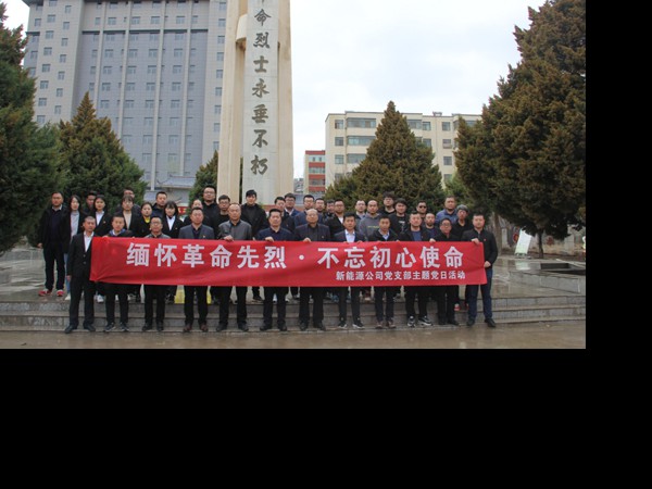 缅怀革命先烈.不忘初心使命 —新能源公司开展主题党日活动