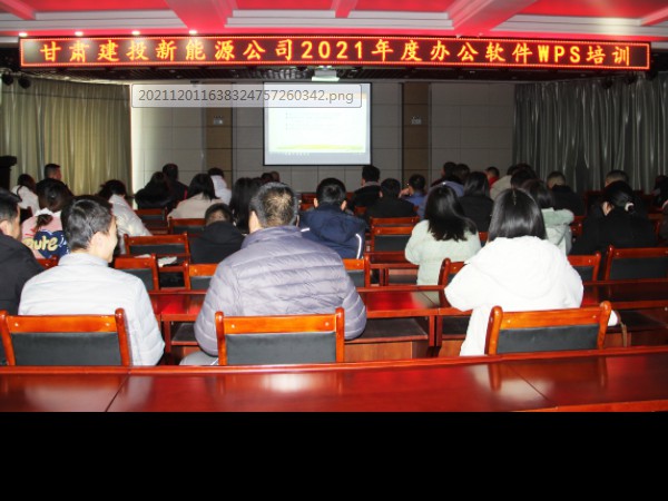 新能源公司组织开展办公软件培训