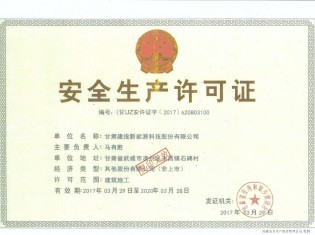 安全许可证正本